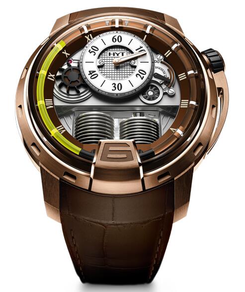 Review Replica HYT h1-pink-gold-face-lift 148-PG-RO-GF-CR watch